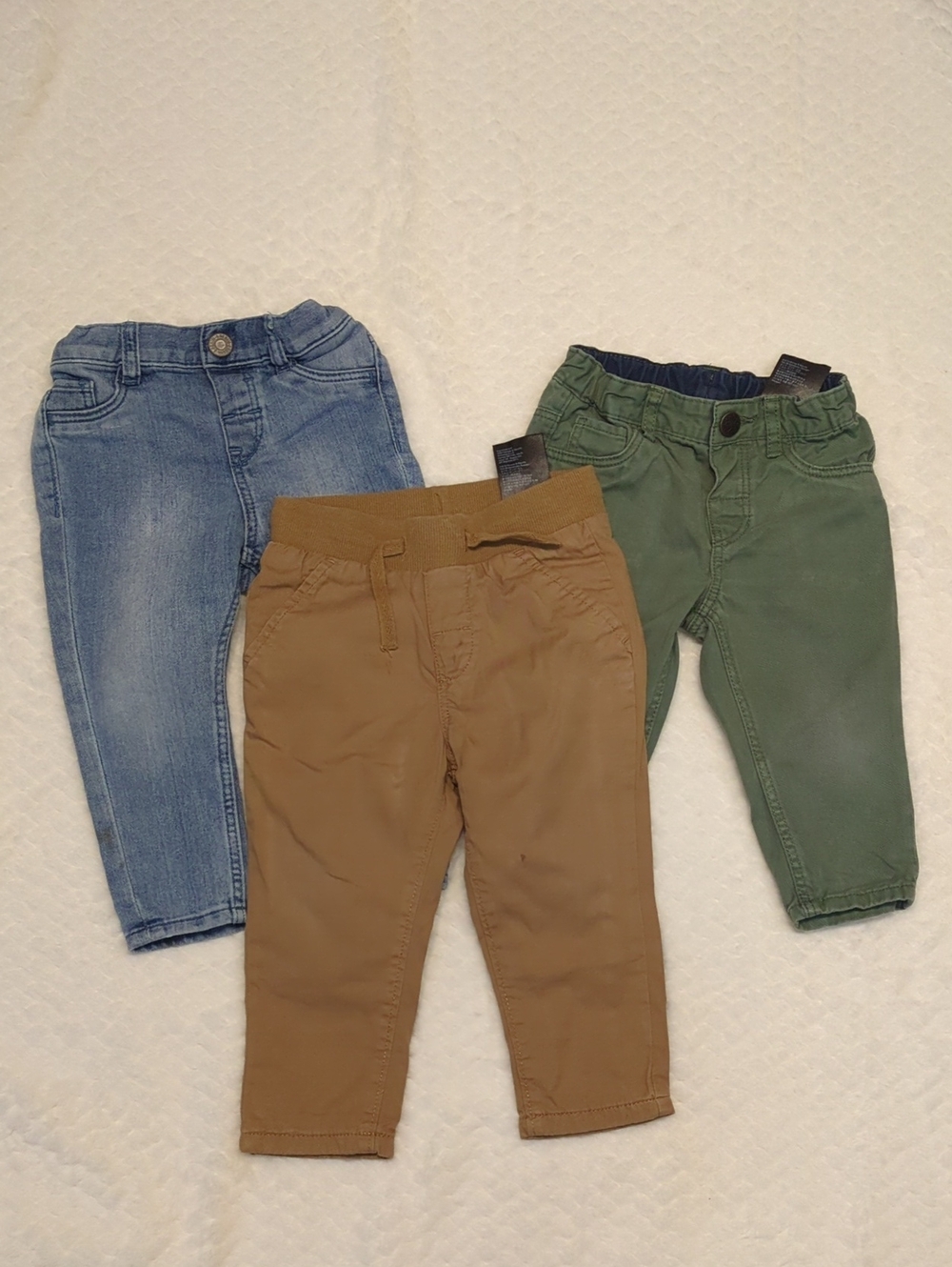 H&M Kids Casual Pants Trio - Blue, Brown, Green